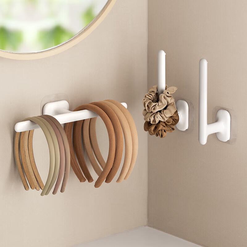 Punch-Free Wall-Mounted Hair Accessories & Jewelry Organizer