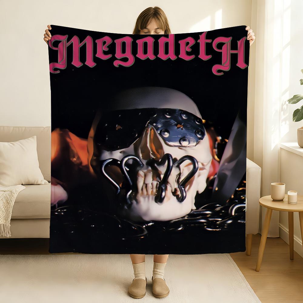 Band M Megadeth S Decke Weich und Hautfreundlich Für Sofa Bett Nickerchen Tagesdecke Alle Jahreszeiten Bettdecke 75x90cm