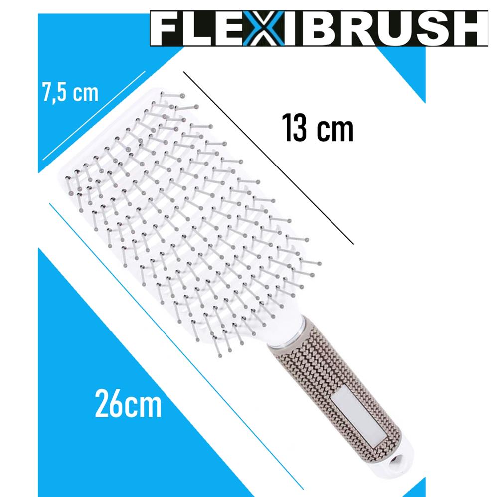 FLEXIBRUSH Anti-Pull Hairbrush Detangler Brush Head Massage Comb Detangling