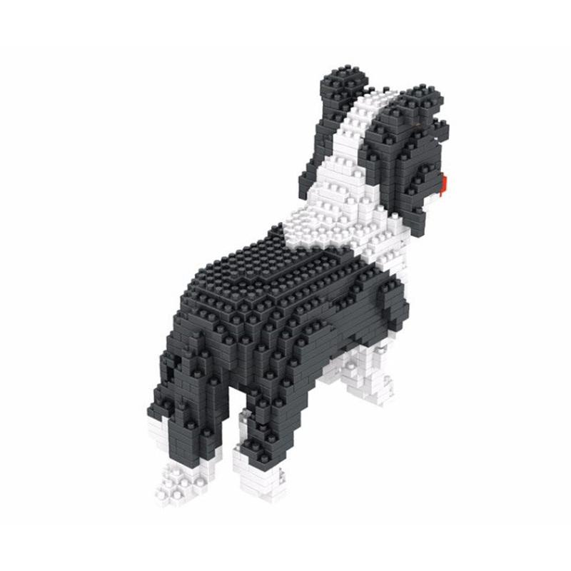 Collie Puppy Shaped Building Blocks, DIY Model Set for Entertaining and Educational Construction Toy, Ideal for Pet Enthusiasts