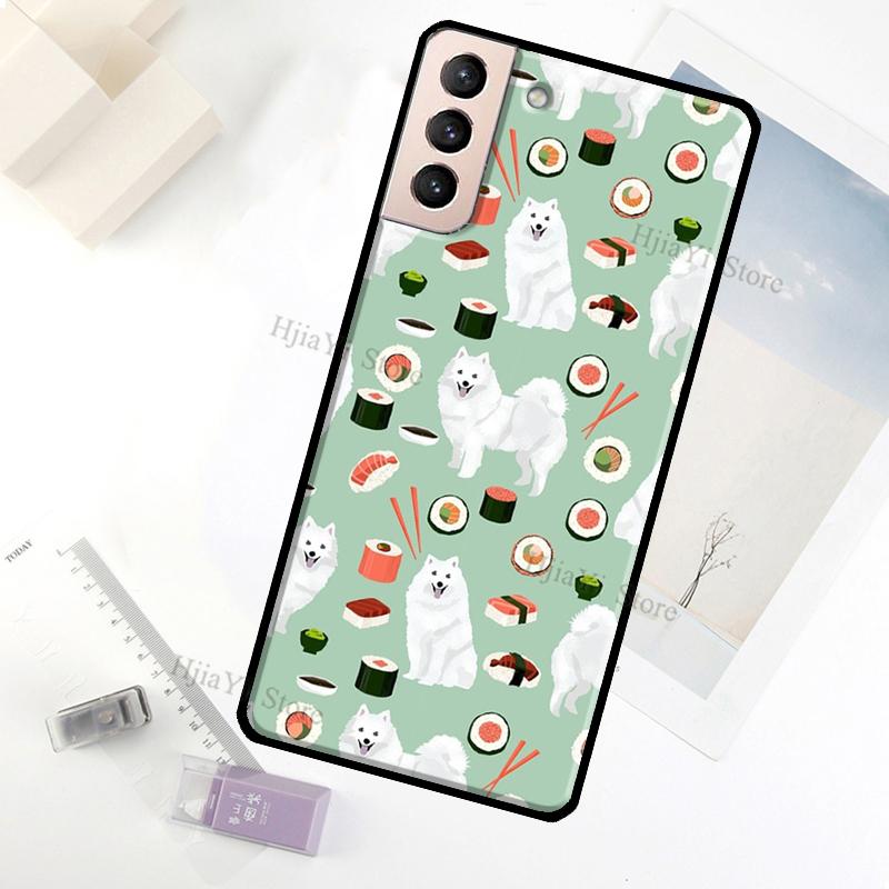 Japanese Spitz Dog Case For Samsung Galaxy S23 Ultra Note 20 10 S9 S10 Plus S20 S21 FE S22 Ultra Phone Cover