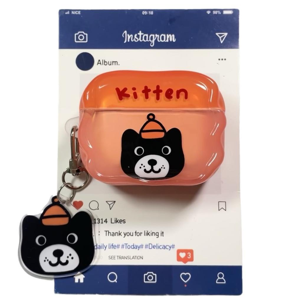 ins wind cartoon cute animal for AirPods 1 /1 earphone protective case 1pro second and third generation new female