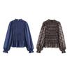Dames 2026 Lente/Zomer Veelzijdige Casual Wafelruit Lange Mouwen Shirt