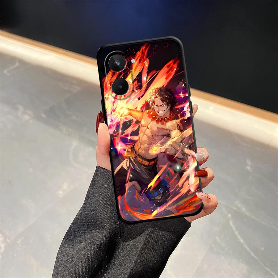 Cool Luffy ACE Case for Realme C15 C12 C21 P3 Ultra 11 Pro Nazro 50 50i C25 12 14 GT Master Neo2 C33 C35 C53 C55 Phone Cover