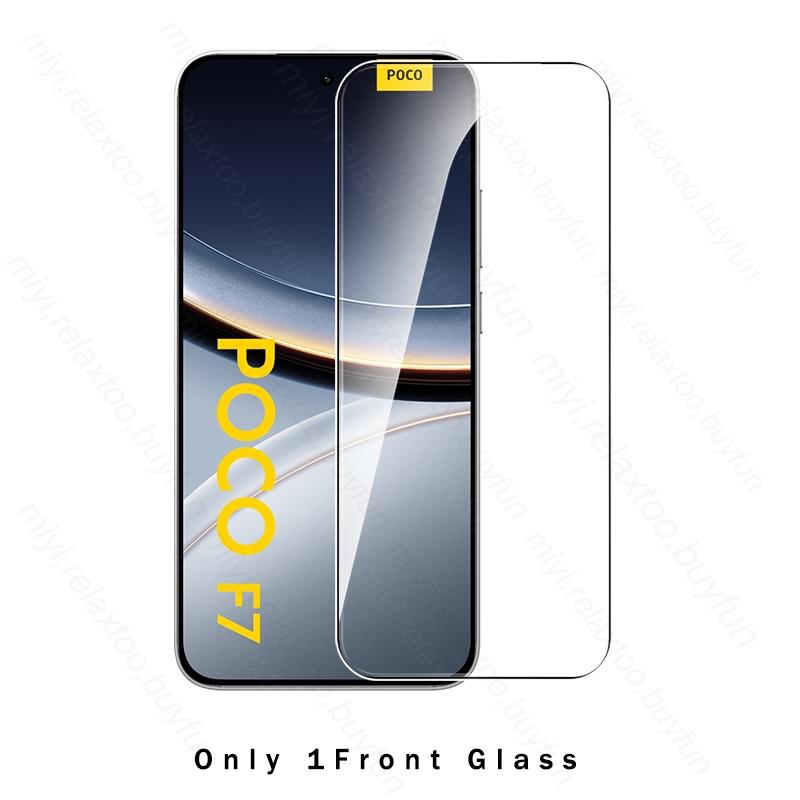 PocoF7 Glass 2To1 Clear 9H Screen Protector Tempered Glass For Poco F7 5G Global Camera Glass On Poxo Poko Little F7 F 7 7F