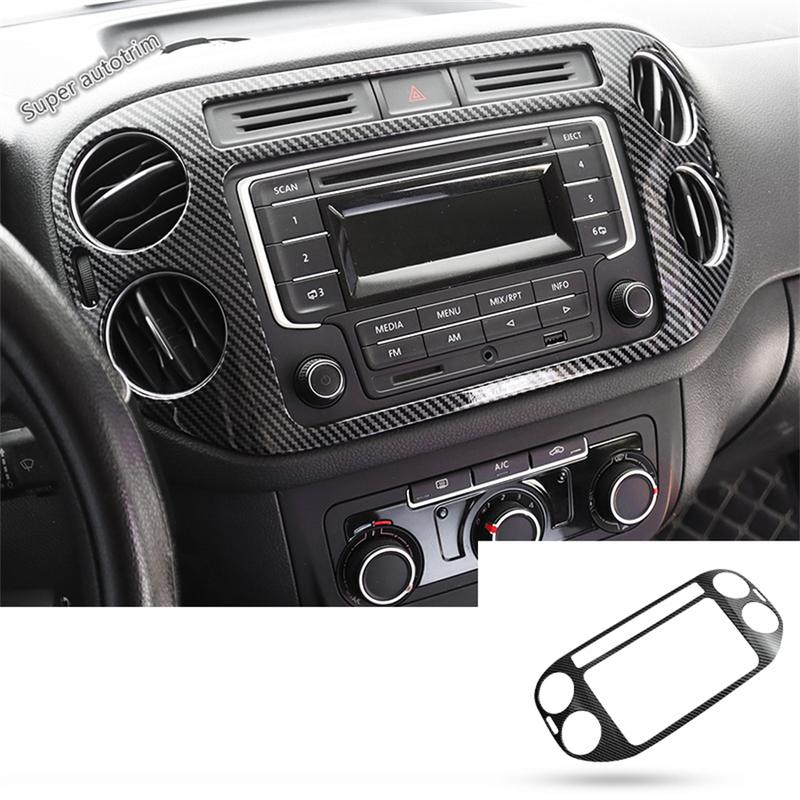 Central Control AC Air Conditioning Vent Outlet Panel Cover Trim For Volkswagen VW Tiguan 2008 - 2015 Matte Interior Accessories