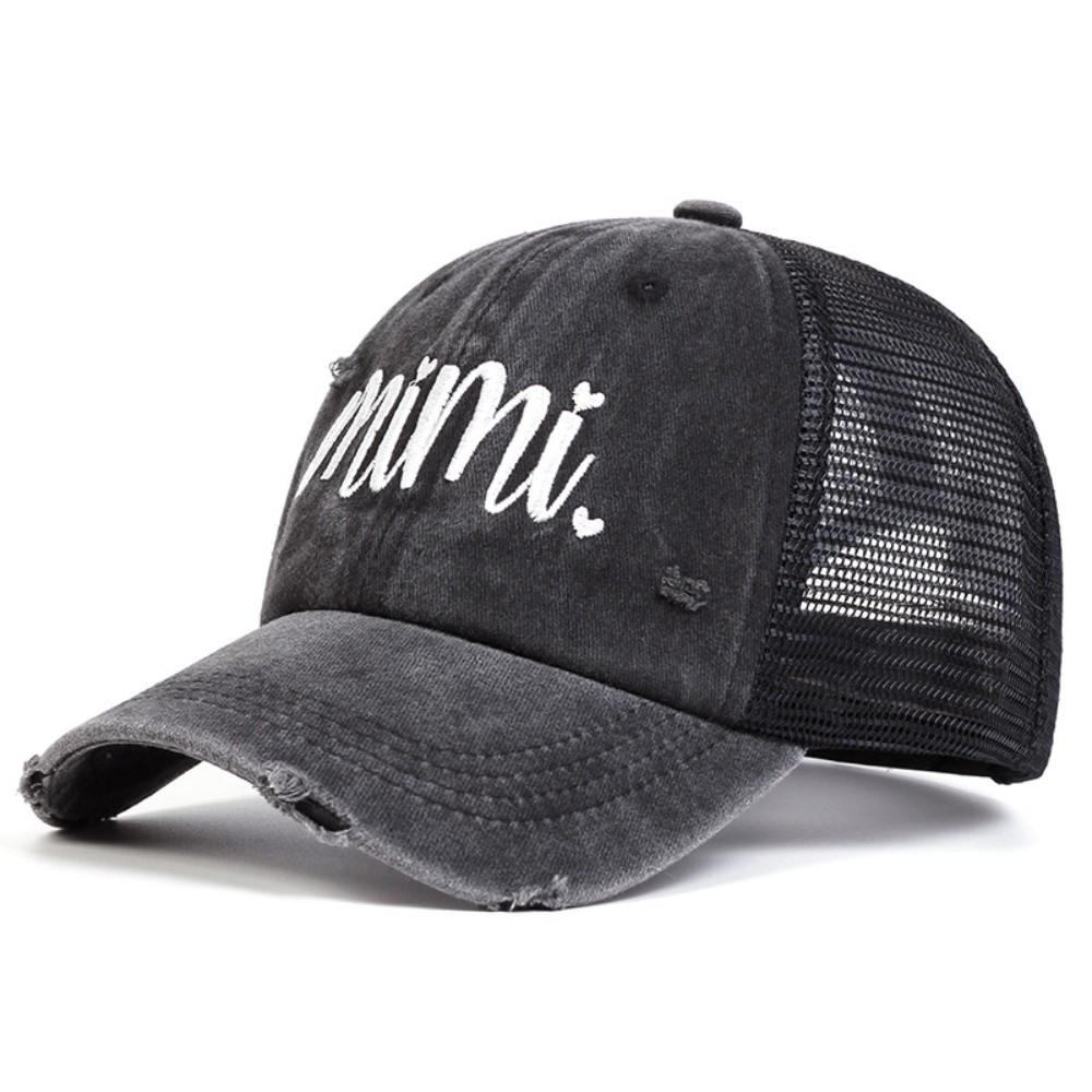 Adjustable Mesh Baseball Hats Washed Cotton Outdoor Sun Hat Fashion Trucker Hat mimi