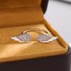 New Fashion Personality Angel Wings 925 Sterling Silver Temperament Crystal Exquisite Opening Rings   R391