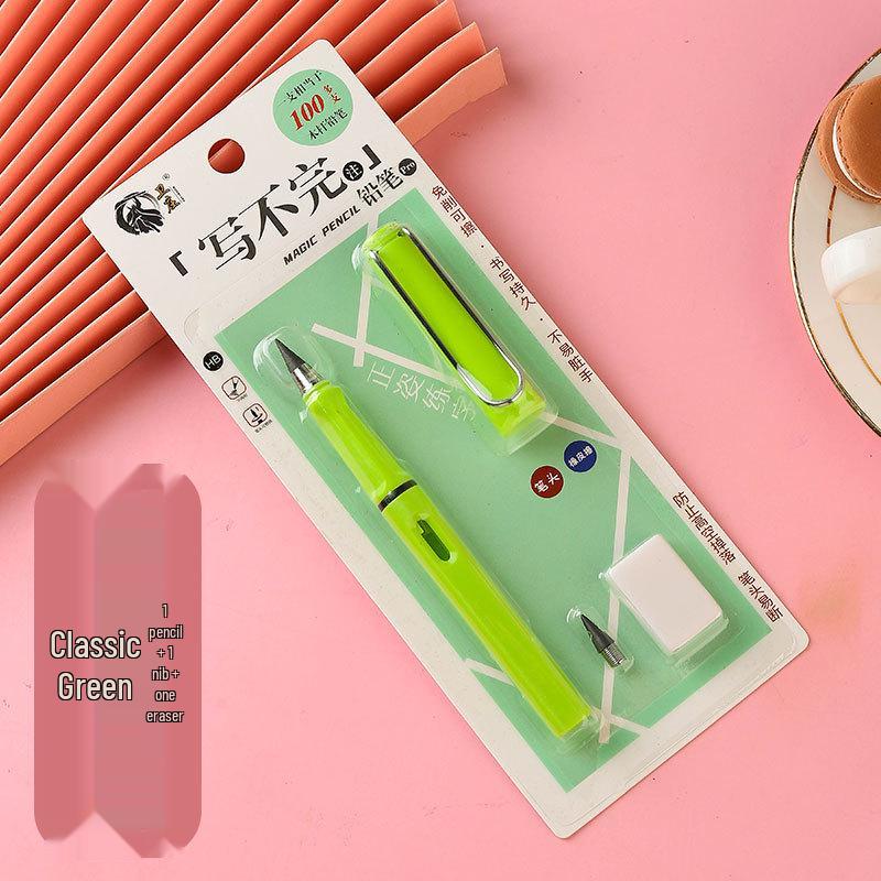 Eternal Black Pencil: Everlasting HB Pencil - No Ink, No Sharpening, Durable Writing & Drawing.