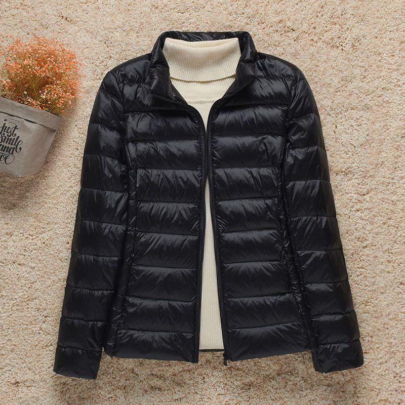 Women's Clothing Down Coats Lightweight Down Jacket Women's Short Hooded 2024 Autumn Winter New Slim Fit Thin Genuine Jackets