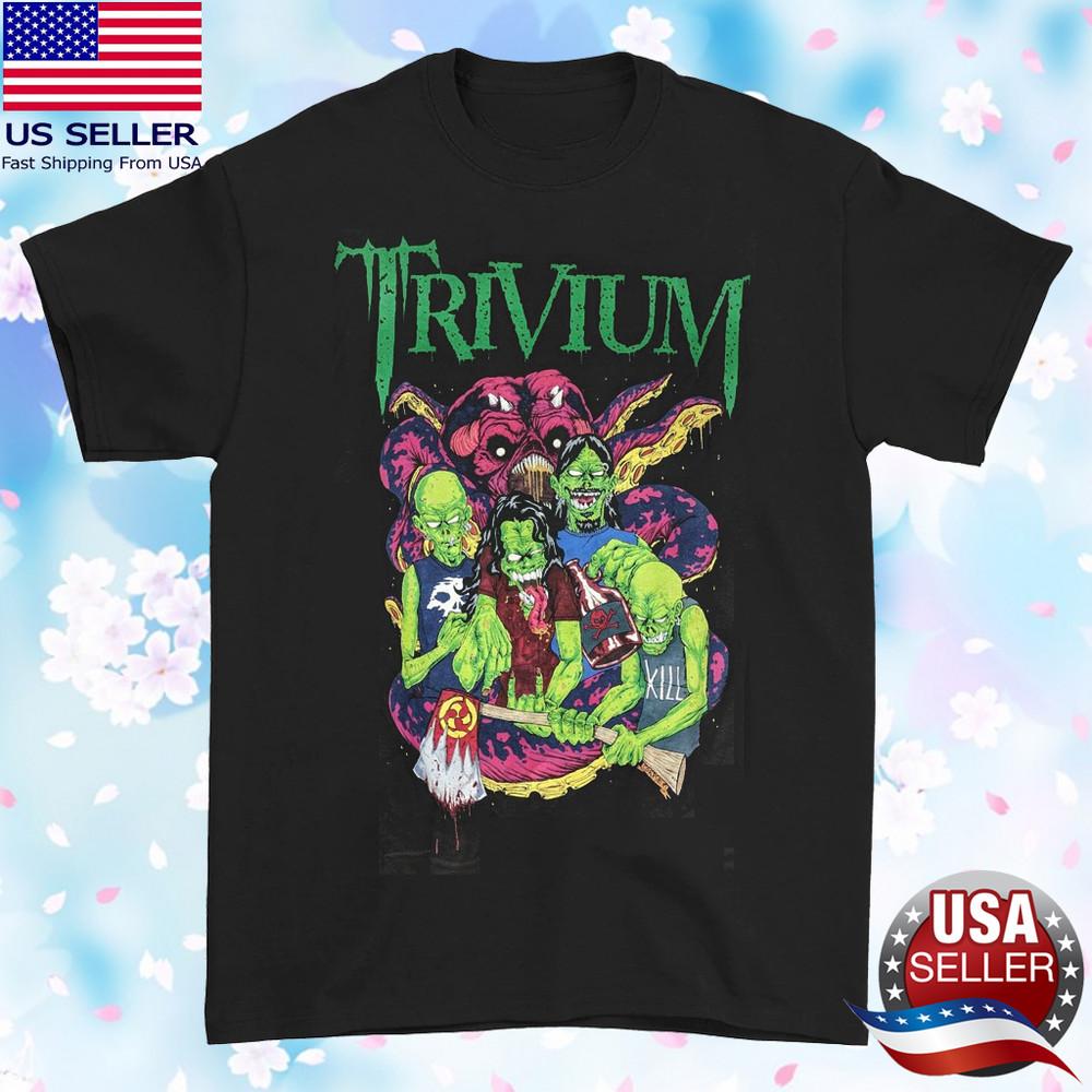 ADULTS SHIRT Trivium band black VTG T-shirt short sleeve All sizes JJ5102 Unisex T-Shirt Graphic Tee XXL