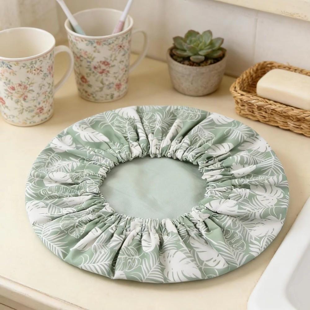 Double Layer Shower Cap Satin Lined Bathing Hair Cover New Bath Cap Salon Use