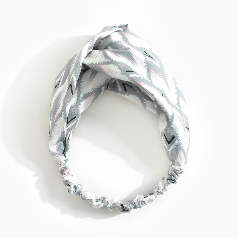 Chic Wind Small Fresh Elastic Cross Headband Women'S Head Flower Hair Accessories Headgear Headband Headband