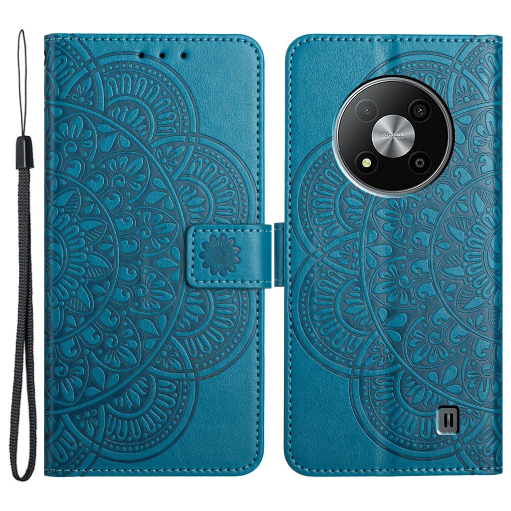 Для ZTE Blade A73 5G шкіряний чохол Mandala Flower Wallet Flip Cover