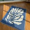 Lässige Überwurfdecke mit Quasten Teppich Dekoration Blau Bett Sofa Freizeitmatte Wandteppich Sofadecke Wandbehang Zimmer Heimdekoration