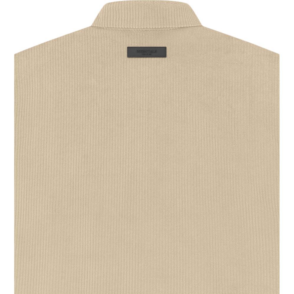 Fear of God Essentials SS23 Corduroy Shirt Jacket Sand Unisex FOG-SS23-044