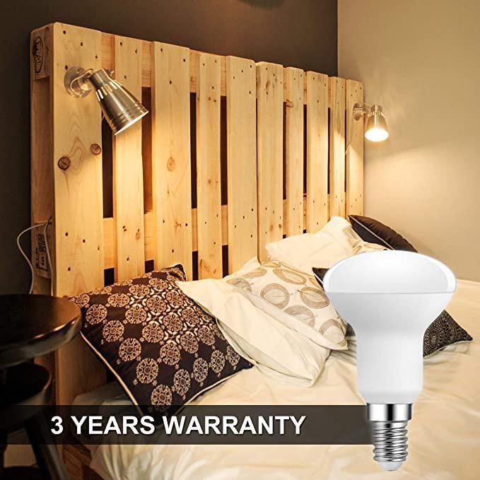 6pcs R50 E14 LED Spotlight Bulbs 9W AC 85-220V No Flicker Umbrella Reflector Lamp for Indoor Home Ceiling Decoration