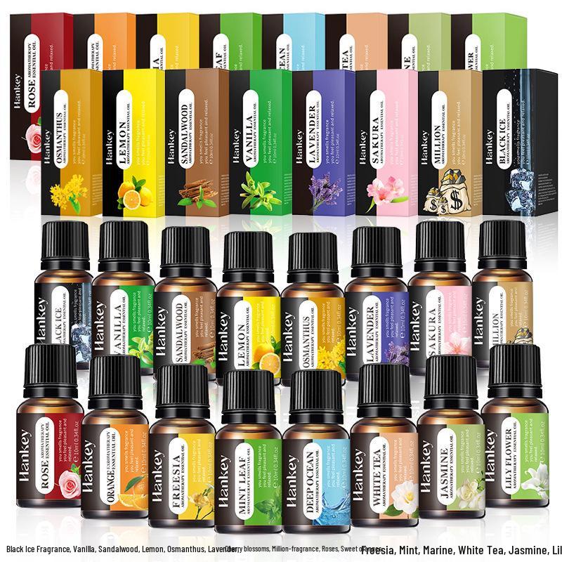 English Aromatherapy Essential Oils: Long-Lasting, Water-Soluble Fragrance for Humidifiers & Flameless Diffusers