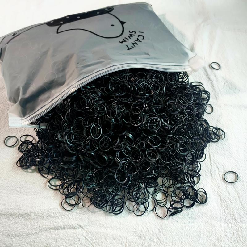 500/1000/2000pcs Girls Colourful Disposable Rubber Band Hair Ties Headband Children Ponytail Holder Bands Kids Hair Accessories