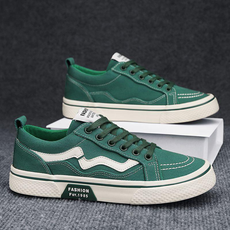 Men's Plus Size Summer Canvas Skateboard Shoes - Non-Slip, Thick Sole, Breathable, Casual Sports