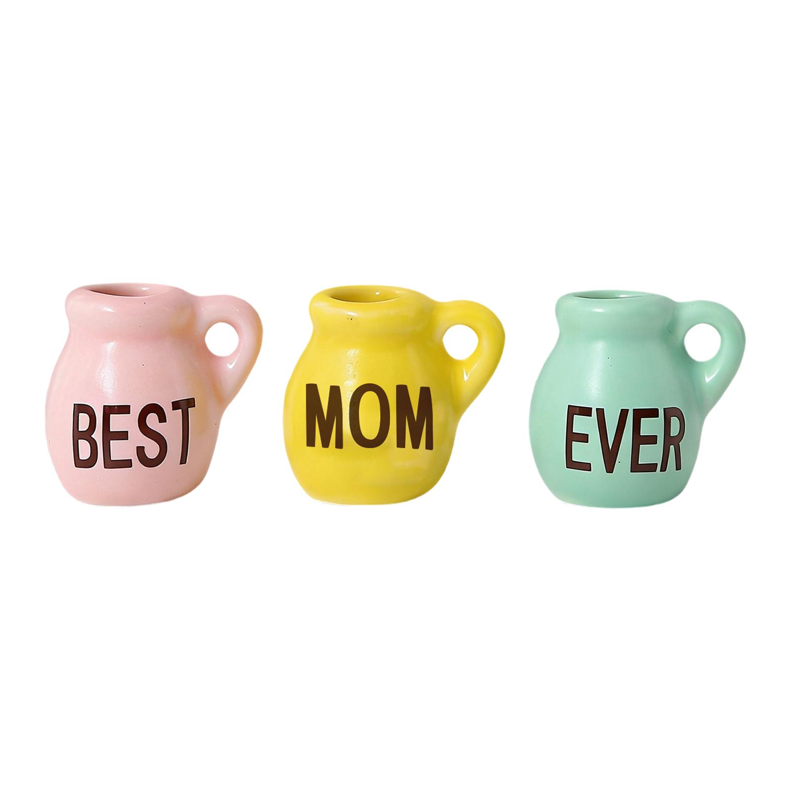 Ceramic Vase Fridge Magnets – 3D Flower Vase Refrigerator Magnets With Fake Flowers, Cute Kitchen & Home Decor, Unique Birthday For Mom & Women One Size