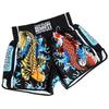 Twin Carp Fish Muay Thai Kickboxing Boxing MMA UFC Casual Shorts Gym Sport Unisex Men Women Workout Quick Dry Print Elastic High Waist Training