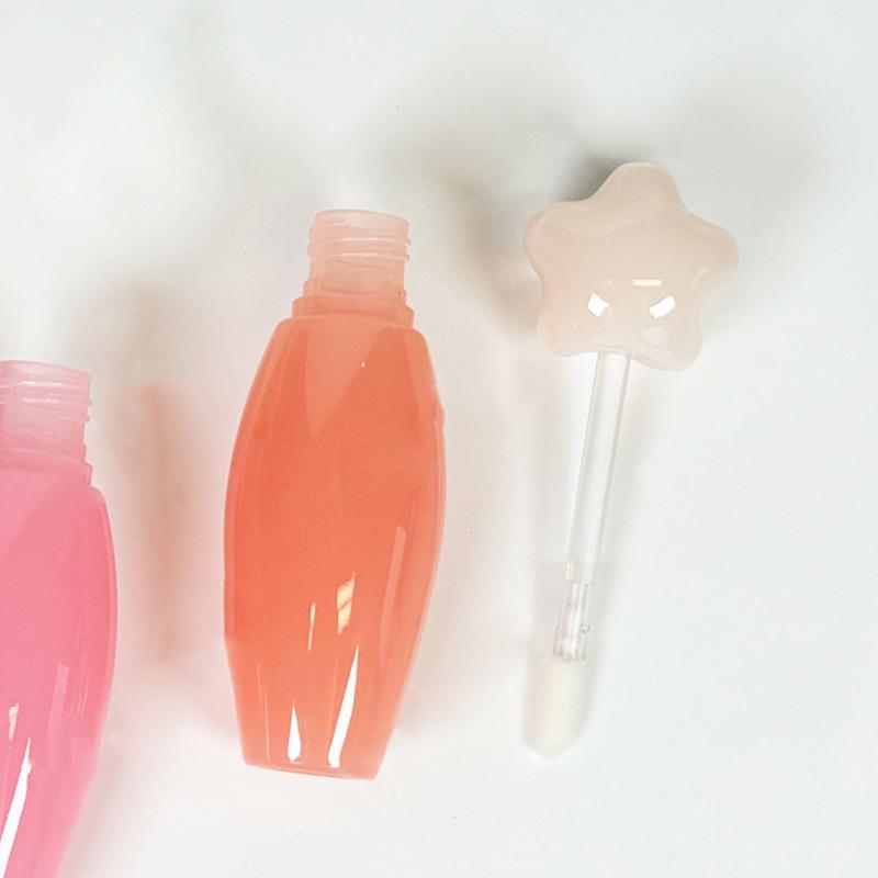 Star-Shaped Lip Gloss Tube Transparent Thick Rod Large Brush Head Empty Bottle Lips Glaze Container Reusable Lipstick Containers