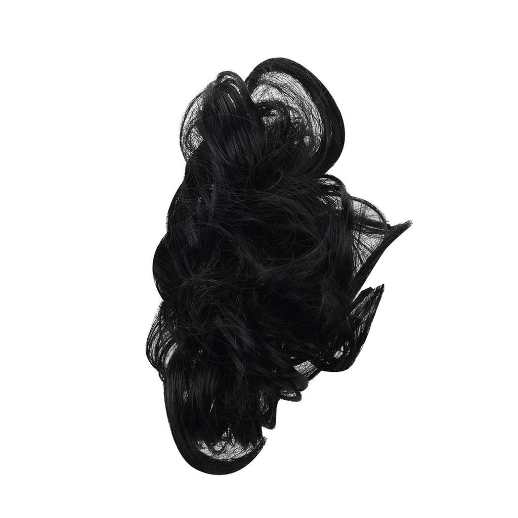Chernye Kudryavye Volosy Scrunchie Rasshirenie Pricheska Konskij Hvost Volos Kusok Obernut Updo Bulochka Kupit Po Nizkim Cenam V Internet Magazine Joom