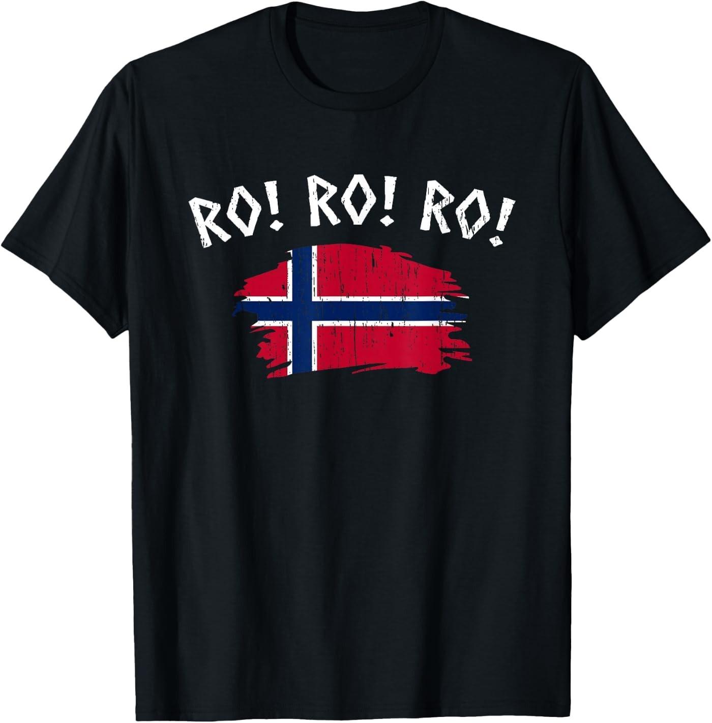 Norway Row Ro Norwegian Flag Men T-Shirt S