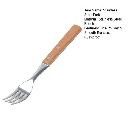 1/2Pcs Stainless Steel Folding Fork Spoon with Wooden Handle Portable Outdoor Camping Picnic Hiking Travel Food Grade Collapsible Cutlery