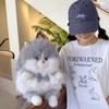 Soft Fluffy Cat Backpack Large Capacity Shoulder Bag Cute Plush Rucksack  Casual Daily