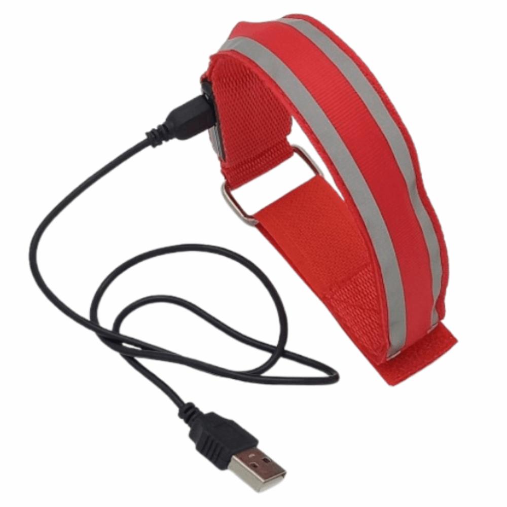 Safety Luminous Arm Band Portable Night Reflective Armband LED Light Armband Outdoor Sports