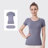 LU3.0 Women's Quick-Dry Short Sleeve Yoga Top for Fitness and Running