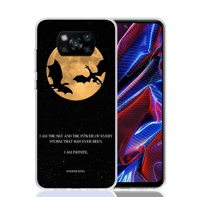 F-Fourth W-Wing Dragon Phone Case For Xiaomi Poco X7 X6 X5 Pro F7 Ultra Redmi 15C 15 13 13C 12 12C 10 10A 10C 9 9A 9C 9T Cover P