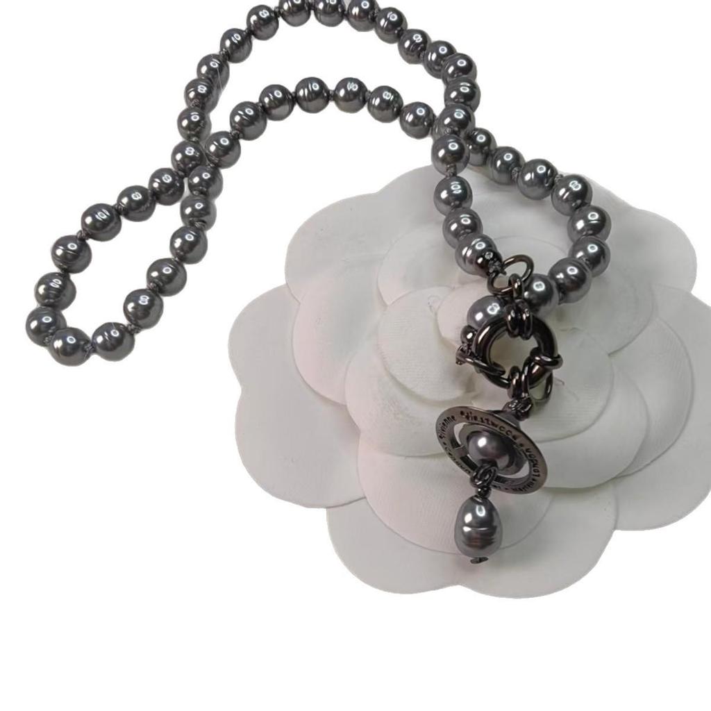 Empress Dowager Baroque Pearl Teardrop Necklace