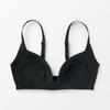 MUJI Breast Shaper Bra Plus Size FCH37A5S Black Women's Non-Wired Women's S+