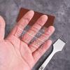 Leather Chisel Tool Transparent Puller Acrylic Rounded Cutting Distance Ruler Hitting Auxiliary Manual Leather Tool Thickened