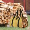 Outdoor Camping Firewood Storage Bag Transport Canvas Tote Bag Wood for Carrier Scratch-resistant and Wear-resistant