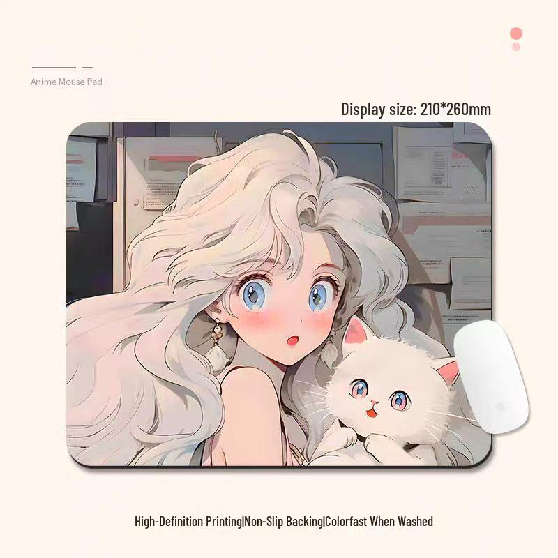

Large Aesthetic E-sports Mouse Pad with Beautiful Design, Non-Slip and Thickened, for Boys and Girls