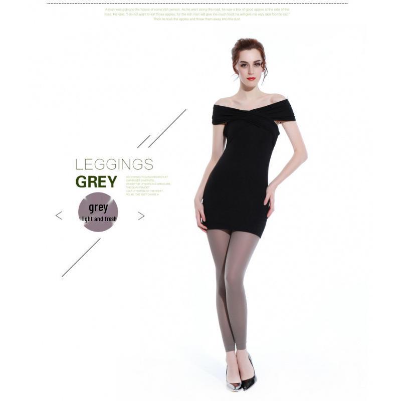 

Autumn Velvet Anti-Snag Nine-Point Slimming Black Women s Stockings Single Gusset