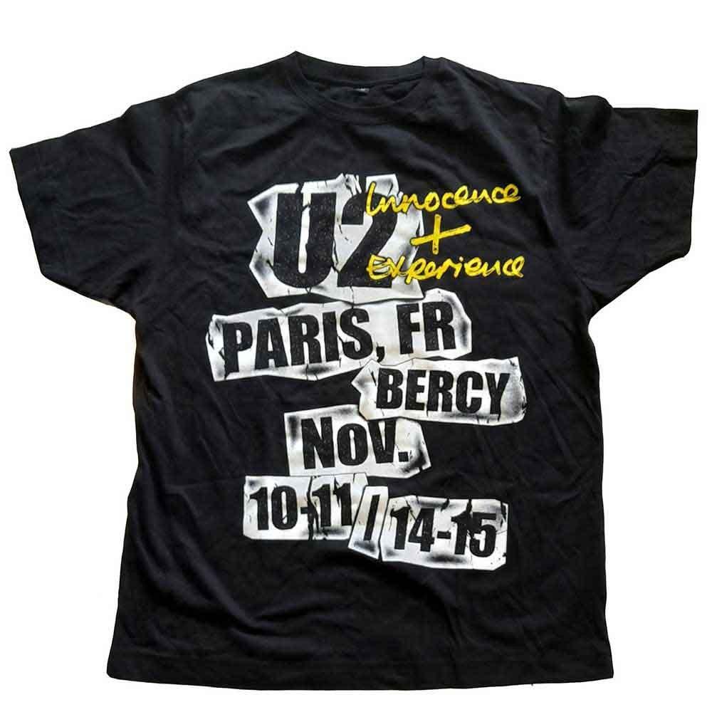 U2 I E Paris Event 2015 Authorized Men T-shirt L
