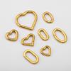 2Pcs 1Pc Charm Stainless Steel Buckle Heart Circular Connector DIY Necklaces Jewelry Making Lobster Buckle Accessories Wholesale