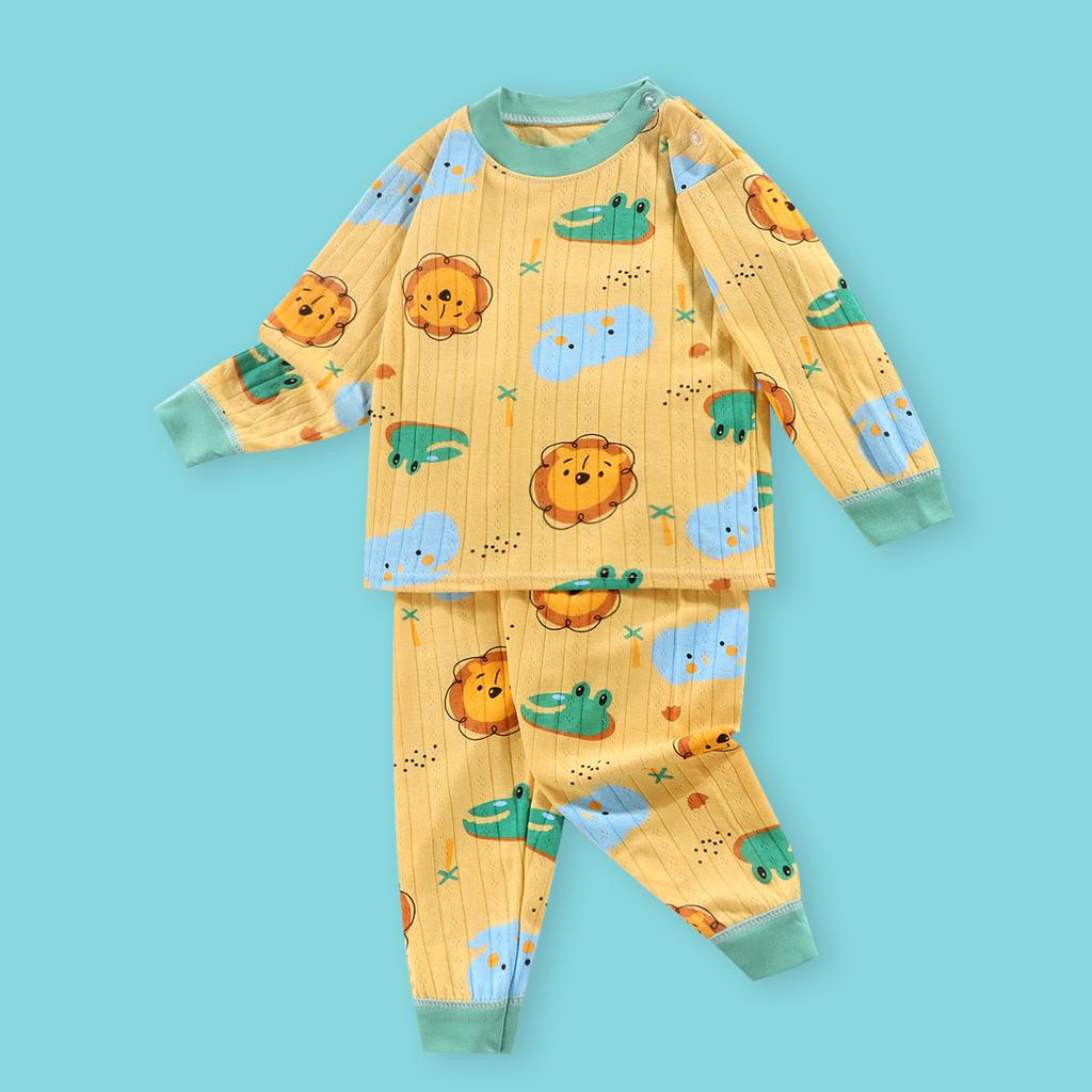 Nowe jesienne ubrania dla dzieci, długie spodnie, bawełniane garnitury, piżamy dla chłopców i dziewcząt na wiosnę i jesień, dziecięce z wysokim stanem, serwis domowy