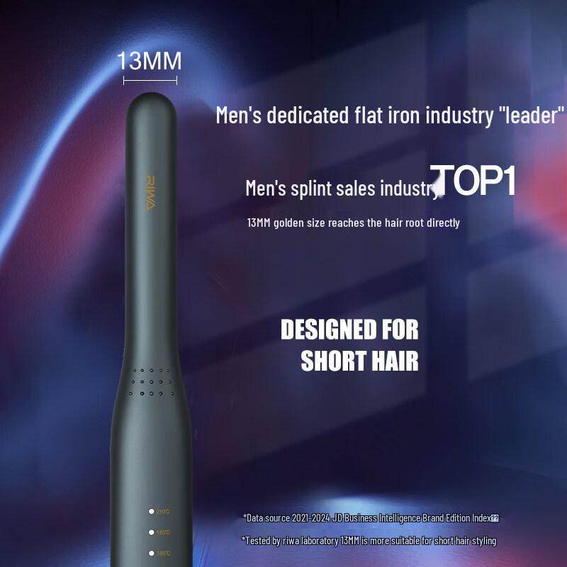 RIWA RB-8250 Men's 13mm Mini Hair Straightener
