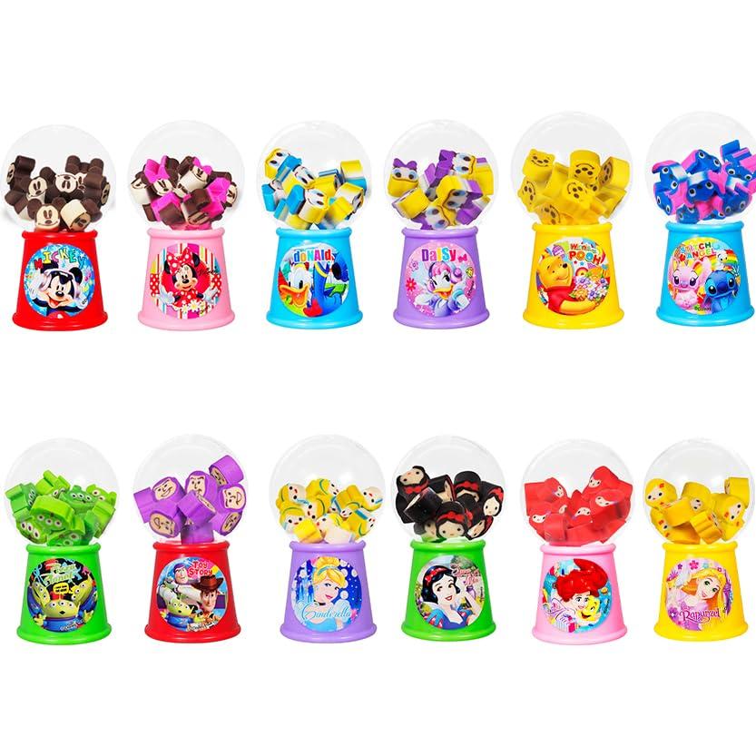 Disney Zabawka Kapsułkowa Gachapon Mini 12 Rodzajów x 1 z Łącznie 12 Pojemność na Urodziny i Kąpiel Dzieci Urodziny Stowarzyszenie Sąsiedzkie Zabawki Kapsułkowe Gachapon