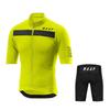 MAAP Radsport Anzug Set Rennrad Oberteil Schnelltrocknend Atmungsaktiv Kurzarm Trägerhose