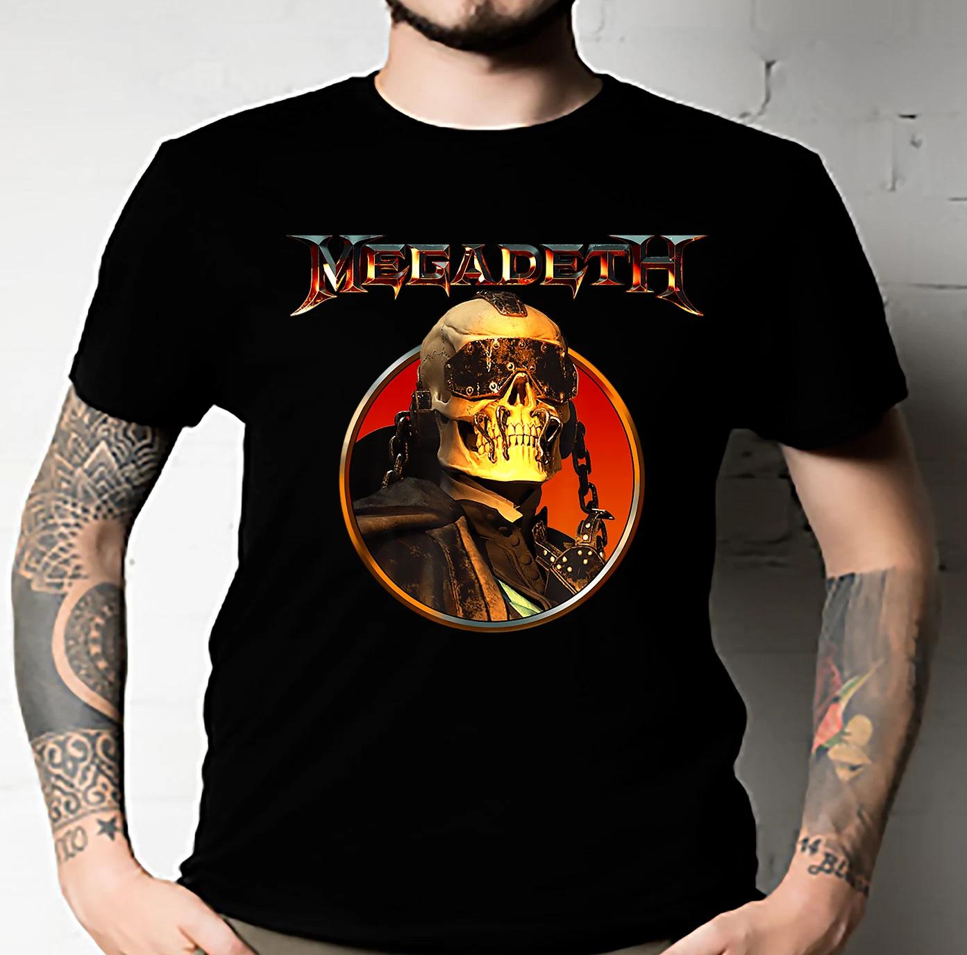 Men s and Women s T-shirts Megadeth The Sick The Dying…and The Dead Circle Vic Classic XXXL