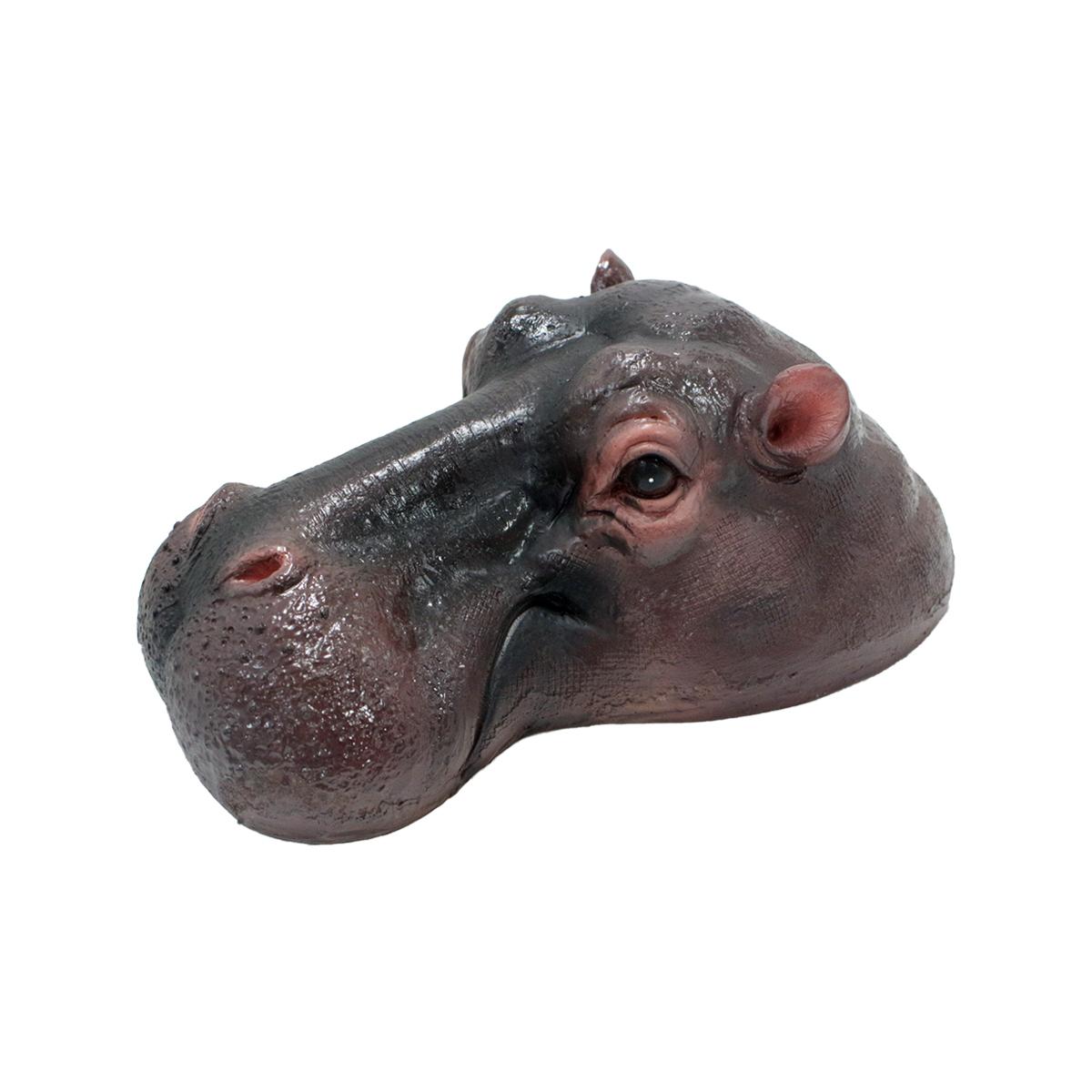 

1pc floating hippopotamus resin craft, can float on water, suitable for floating ornaments of water scenery animals such as pond коричневый