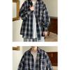 Camisa de Manga Larga Vintage Estilo Japonés para Hombre Holgada Casual