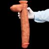 43*7.3 cm Ekstra Büyük Anal Plug Sıvı Silikon Yapay Yapay Penis Yetişkin Seks Oyuncak Fisitng Penis üzerinde Kayış Büyük Dick Gerçekçi Horoz
